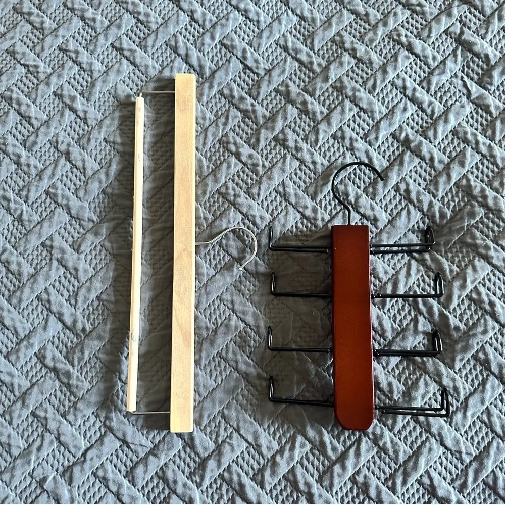 Tie Scarf Hangers Wooden set of two